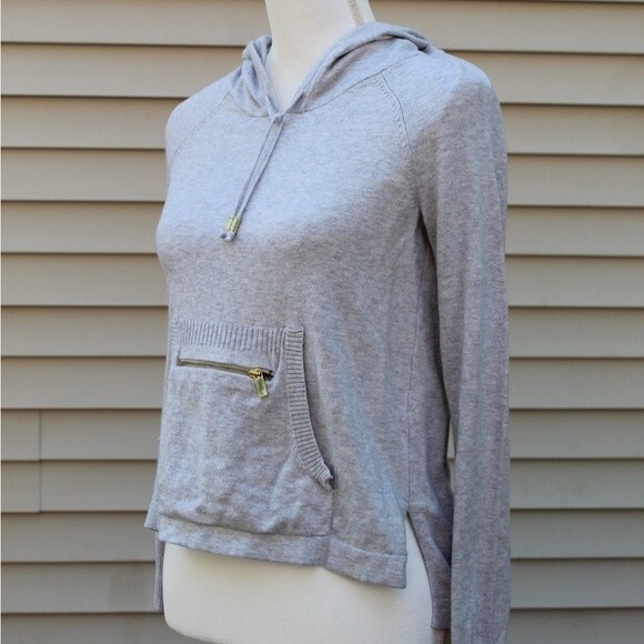 Juicy Couture Gray Light Weight Sweater Hoodie - Picture 1 of 10